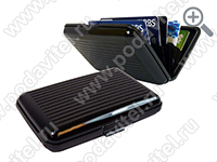 Алюминиевый кошелек RFID PROTECT CARD-BLACK - общий вид